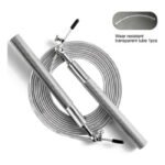 Corda De Pular Crossfit Speed Rope Rolamento 3m Cabo De Aço Cor Prateado
