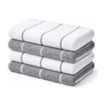 Pano Microfibra Celeste Mega Panão 80x50 cm 2 Unidades Branco/Cinza