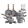 Jogo De Panelas 12 Peças Revestimento Cerâmico Indução Bravia Cookware