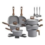 Jogo De Panelas 12 Peças Revestimento Cerâmico Indução Bravia Cookware